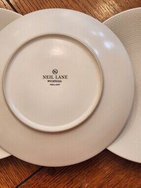 Neil Lane by Fortessa “Trilliant” Plate – Ivory Salad Plates (3)